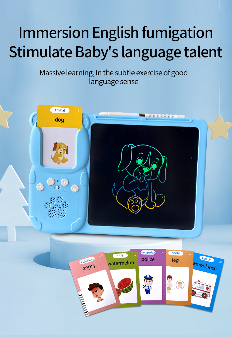 Talking flash card LCD drawing tablet (7)