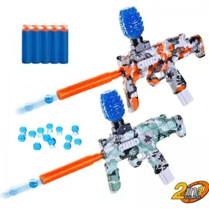 Electric MP7 Soft Bullet Gun Toy Outdoor Activities Game Battery Operated Gel Ball Ejecting Pistol Water Beads Blaster Gun Toy