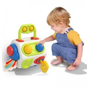 Toddler Early Educational Irregular Octahedron Toy Infant Multipurpose Activity Center Montessori Baby Sensory Activity Cube