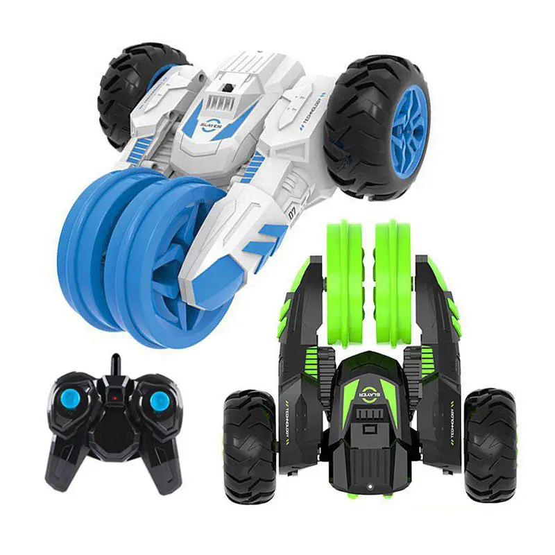 Kids Fancy Light up Flip Stunt Car 360 Degree Rotation Auto Toys 2.4Ghz Remote Control Flip Stunt RC Car Featured Image