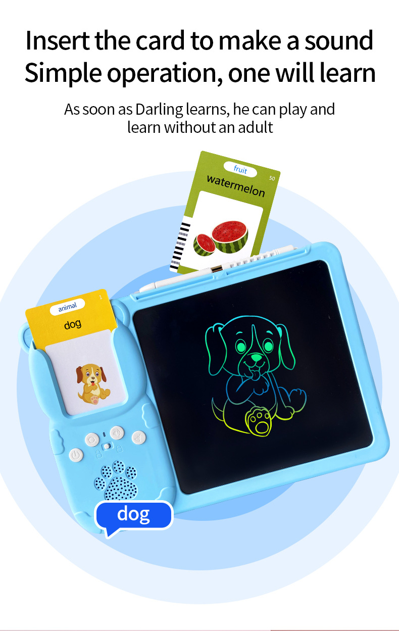 Talking flash card LCD drawing tablet (4)