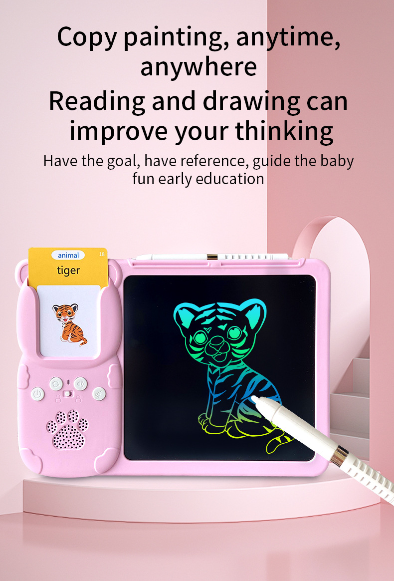 Talking flash card LCD drawing tablet (5)