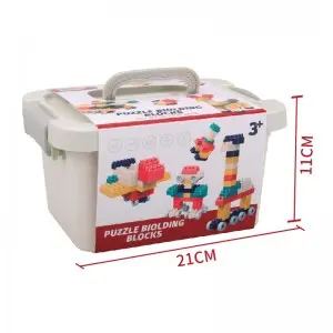 STEM Creative DIY Construction Play Set Toddler Enlighten Assembly Toys 58pcs Plastic Big Particle Building Block for Children