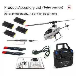 C129V2 Helicopter Toy Altitude Holding 360 Degrees Roll Remote Control Drone
