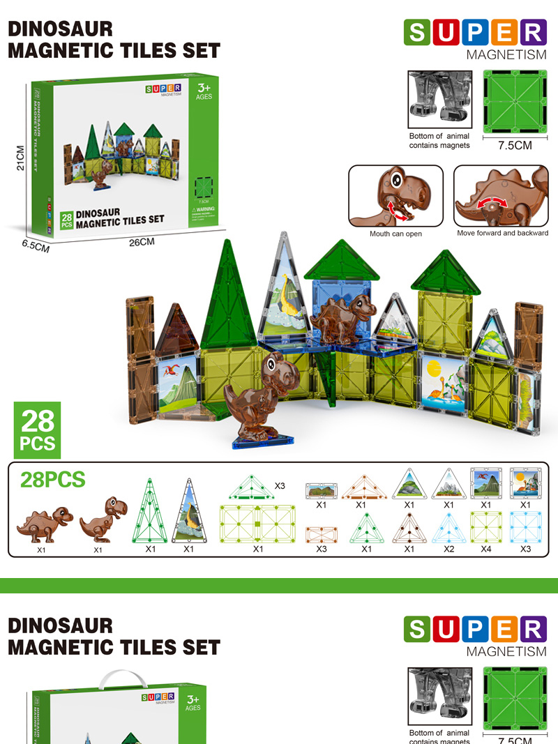 Dinosaur Magnetic Tiles (1)