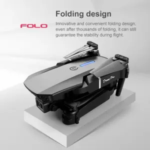 Foldable E88 Drone 2 Modes Remote Controller/ APP Control Aircraft Toy with Dual Camera 4K