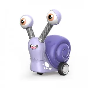 12-Pack Cartoon Snail Friction-Powered Cars with Retractable Eyes – Kids Collectible Toy Gift Ages 3+