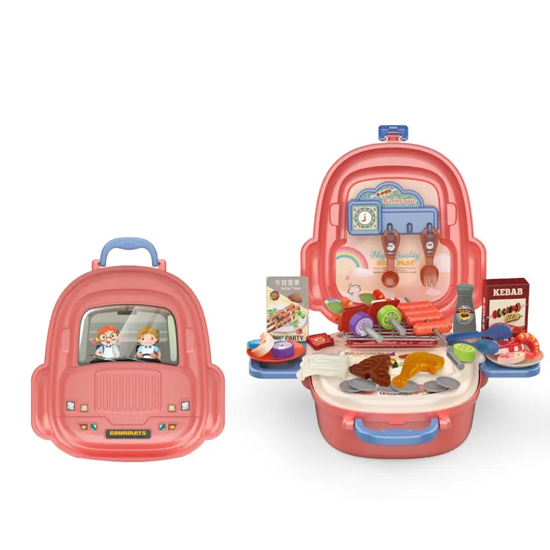 52pcs Simulation Grilled Sausages Barbecue Toy Set Children Interactive Pretend BBQ Game Featured Image