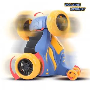 Rechargeable Remote Control Flip Spinning Car Toy Musical 360 Degrees Rotation Vehicle Cool Flashing Light Rc Stunt Car For Kids